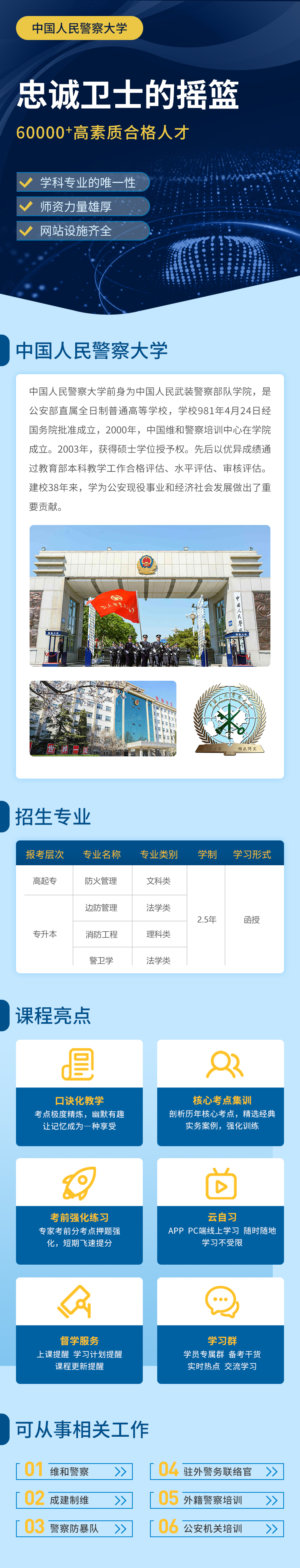 中国人民警察大学消防专业学历课程(图1)